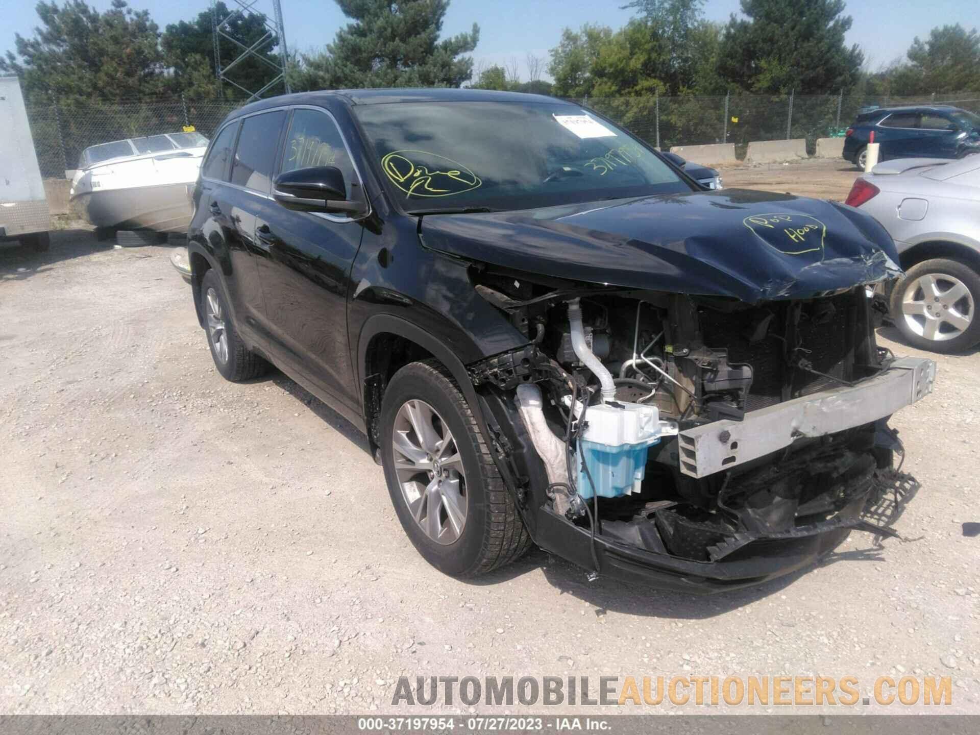 5TDBKRFH6GS316756 TOYOTA HIGHLANDER 2016