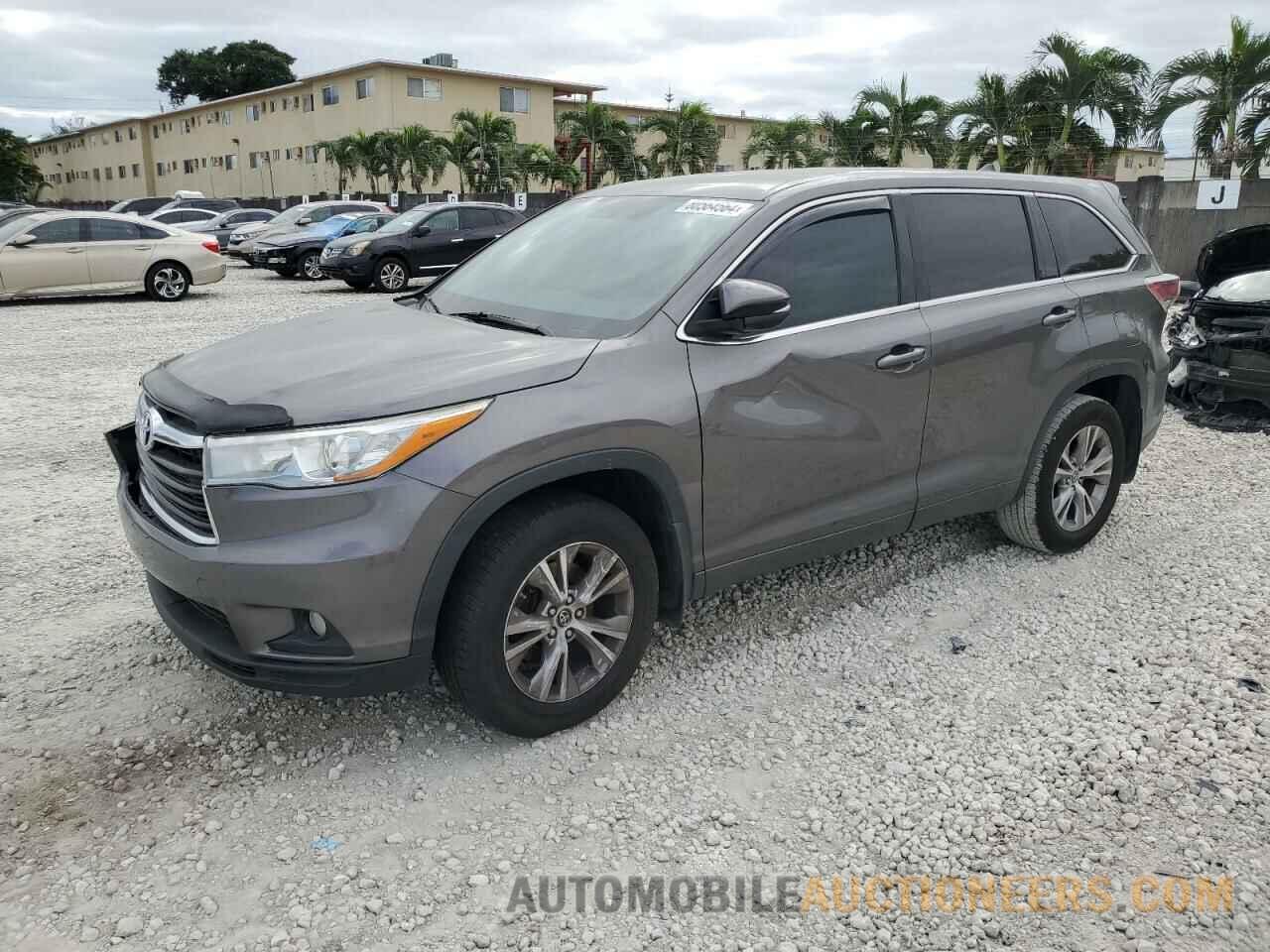 5TDBKRFH6GS354603 TOYOTA HIGHLANDER 2016