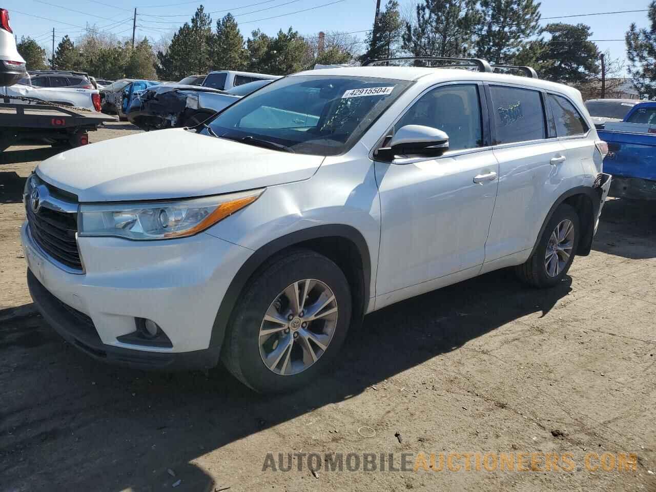 5TDBKRFH7FS074378 TOYOTA HIGHLANDER 2015