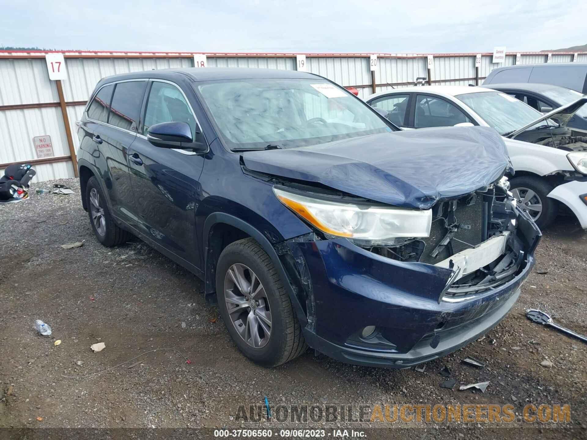 5TDBKRFH7FS094243 TOYOTA HIGHLANDER 2015