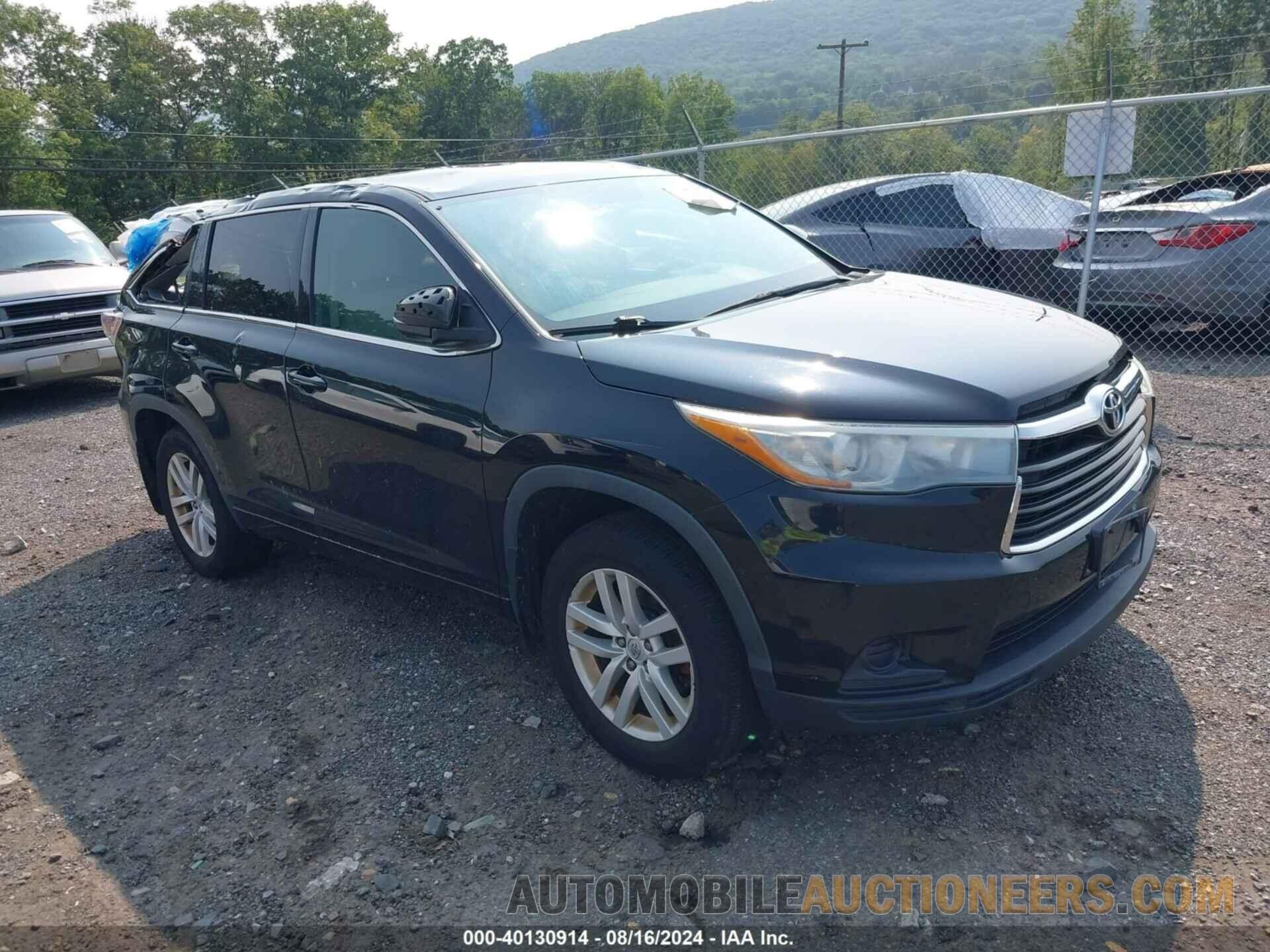 5TDBKRFH7FS099846 TOYOTA HIGHLANDER 2015