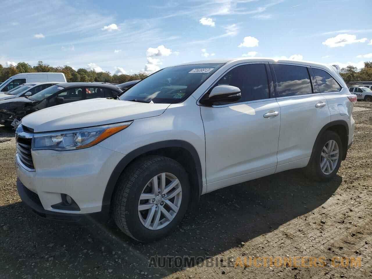 5TDBKRFH7FS114698 TOYOTA HIGHLANDER 2015