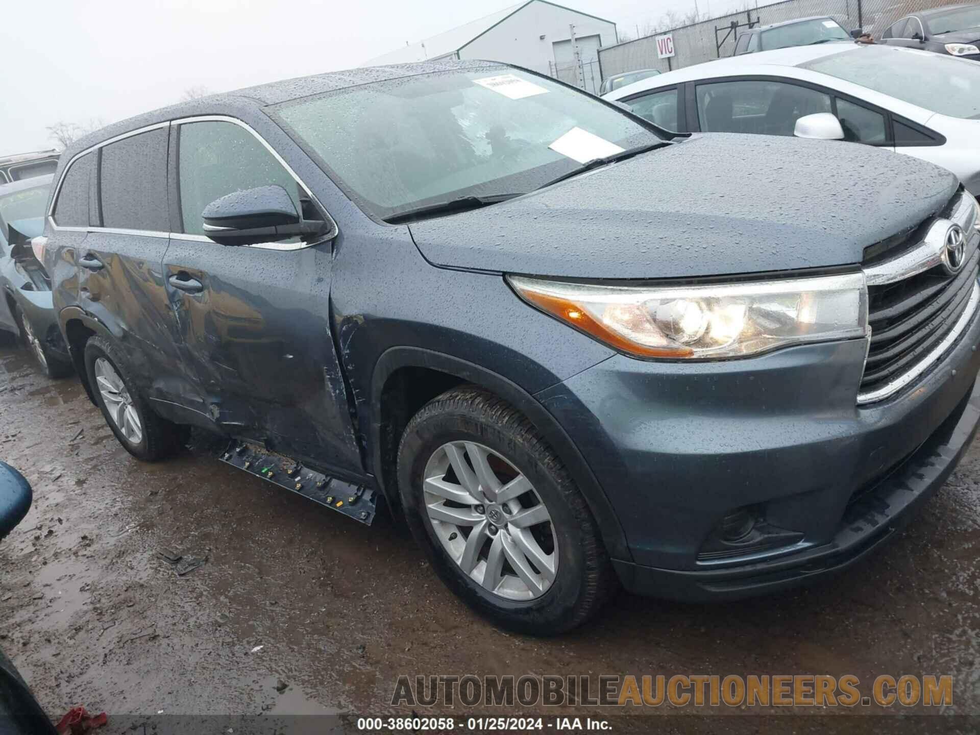 5TDBKRFH7FS154280 TOYOTA HIGHLANDER 2015