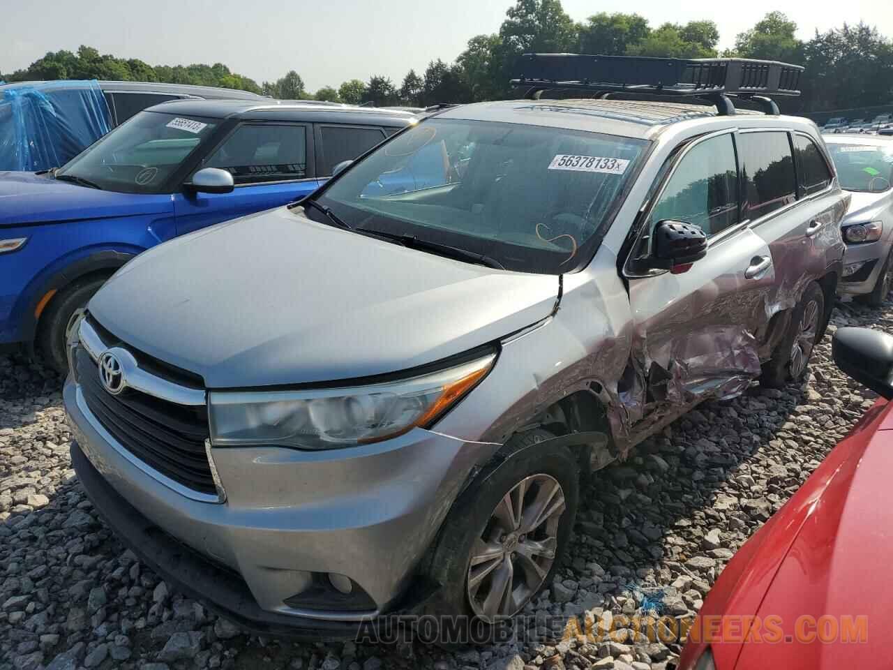 5TDBKRFH7FS172990 TOYOTA HIGHLANDER 2015