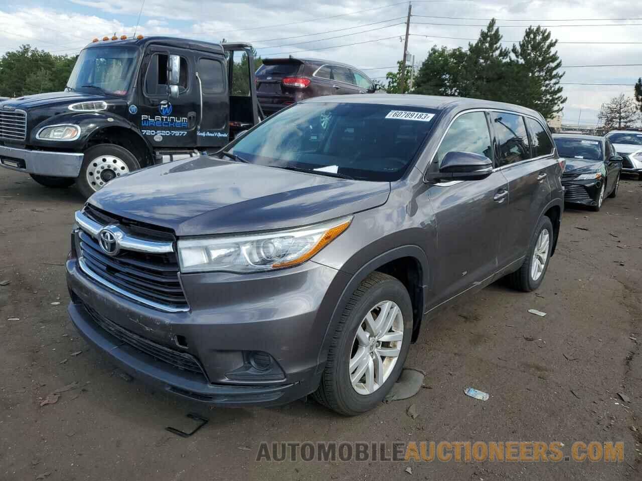 5TDBKRFH7FS178143 TOYOTA HIGHLANDER 2015