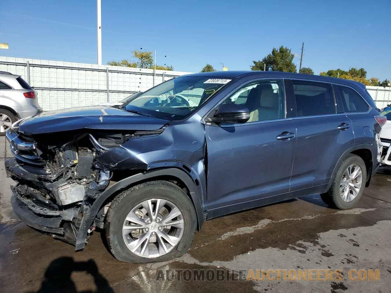 5TDBKRFH7FS211948 TOYOTA HIGHLANDER 2015