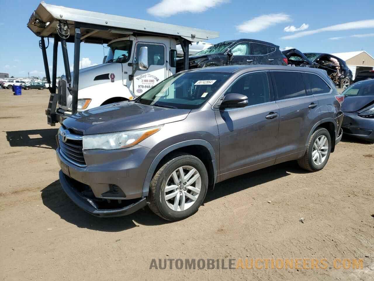 5TDBKRFH7GS233031 TOYOTA HIGHLANDER 2016