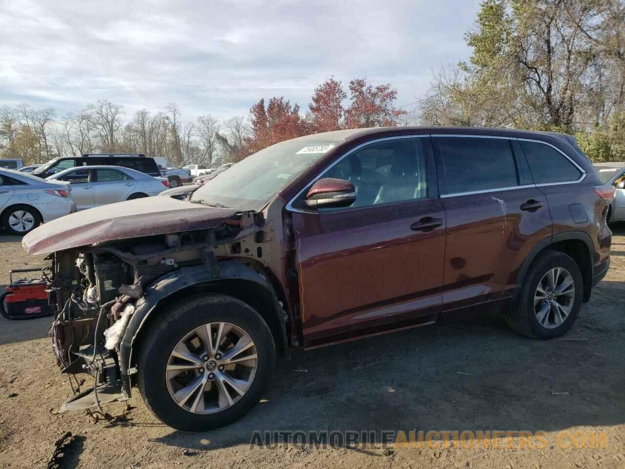 5TDBKRFH7GS238844 TOYOTA HIGHLANDER 2016