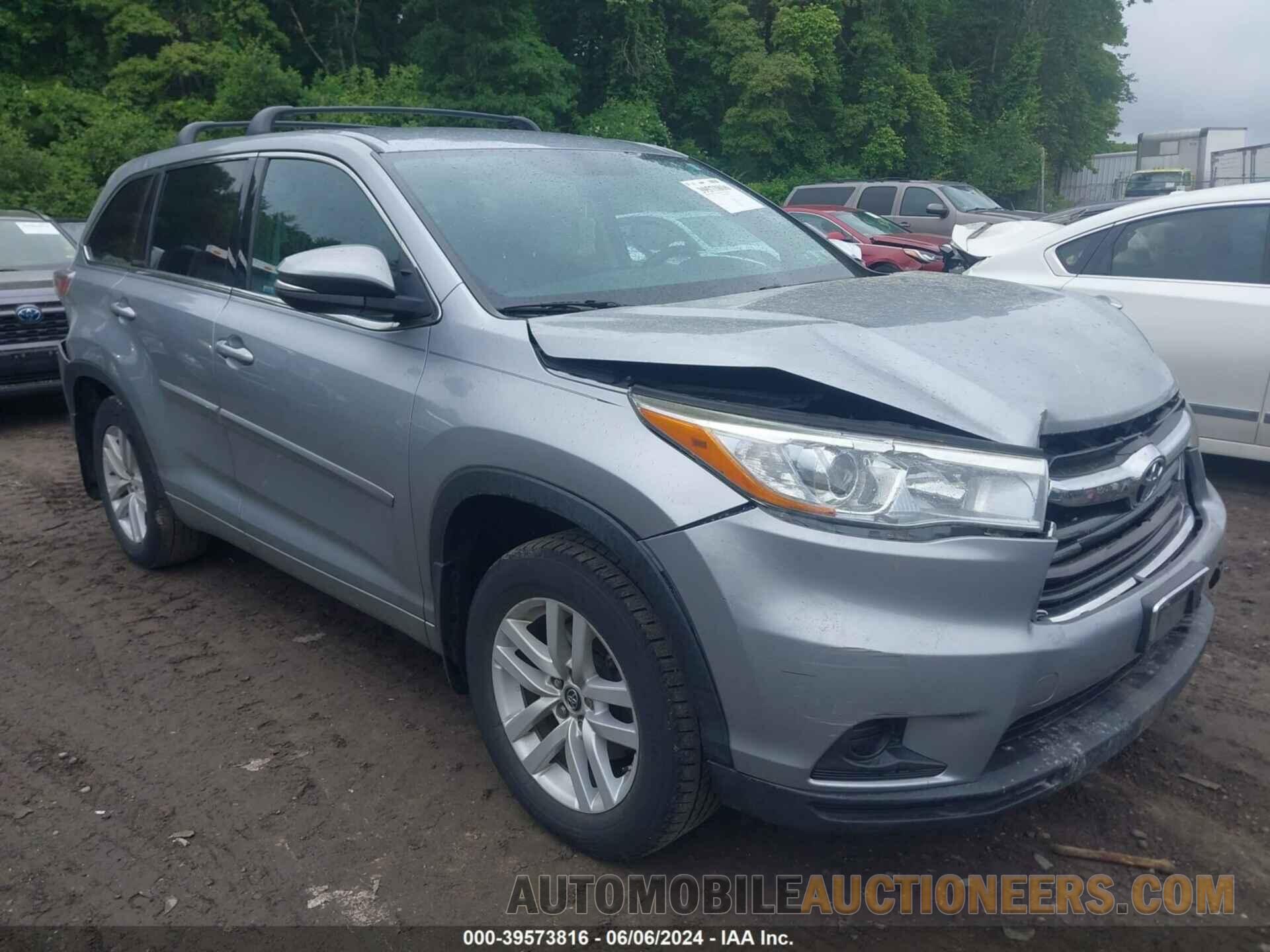 5TDBKRFH7GS252212 TOYOTA HIGHLANDER 2016