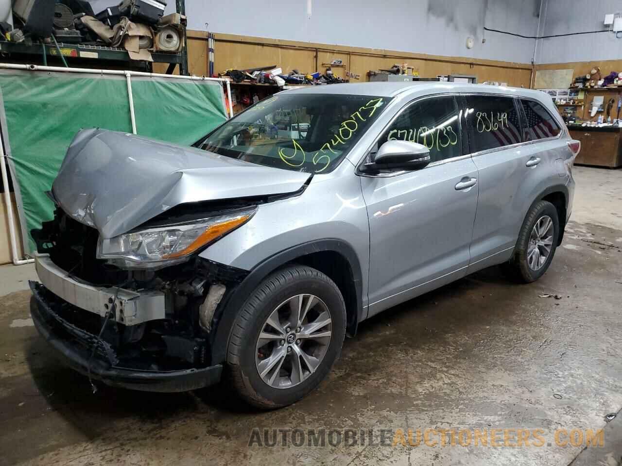 5TDBKRFH7GS321108 TOYOTA HIGHLANDER 2016