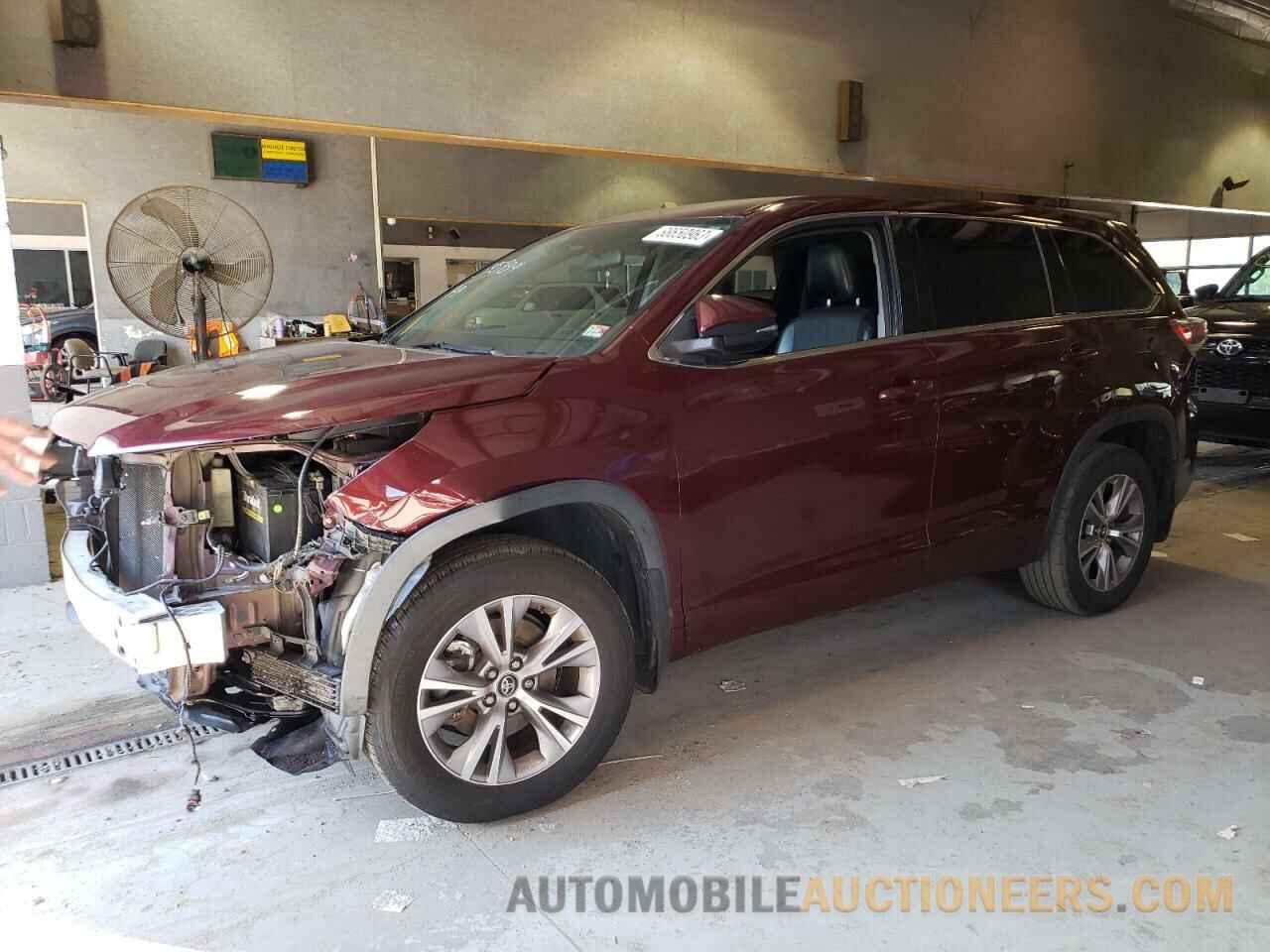 5TDBKRFH7GS321609 TOYOTA HIGHLANDER 2016