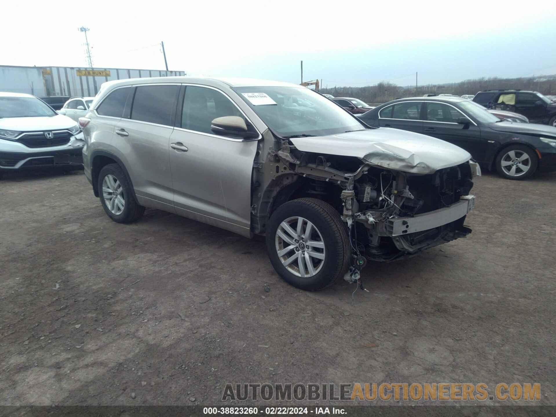 5TDBKRFH7GS328043 TOYOTA HIGHLANDER 2016