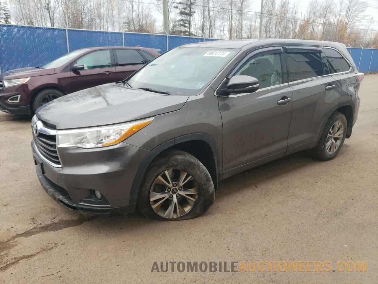 5TDBKRFH7GS330603 TOYOTA HIGHLANDER 2016