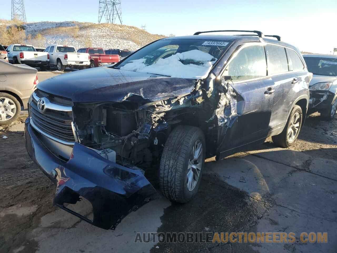 5TDBKRFH7GS342458 TOYOTA HIGHLANDER 2016