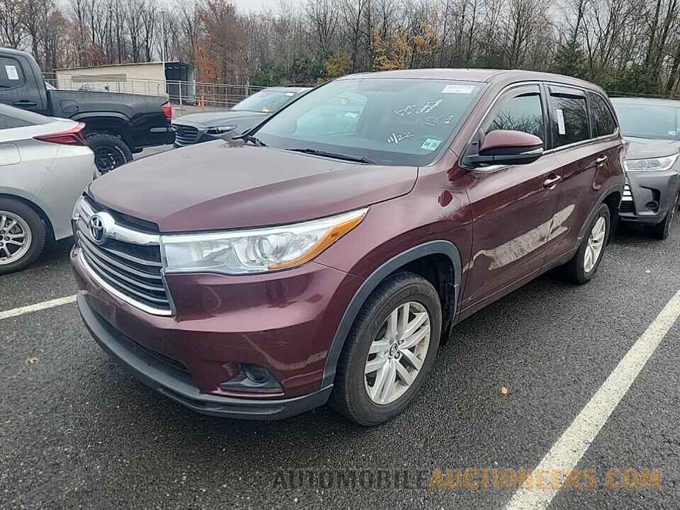 5TDBKRFH7GS345473 Toyota Highlander 2016