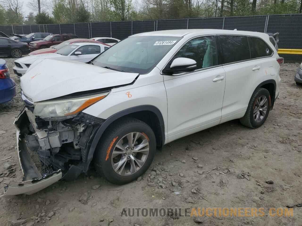 5TDBKRFH8FS143367 TOYOTA HIGHLANDER 2015