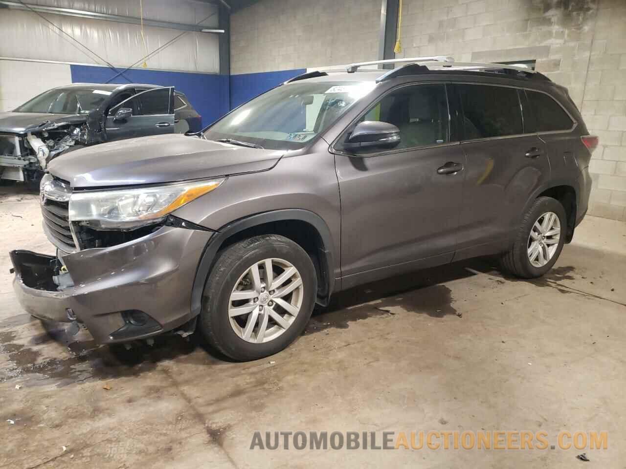 5TDBKRFH8FS144082 TOYOTA HIGHLANDER 2015