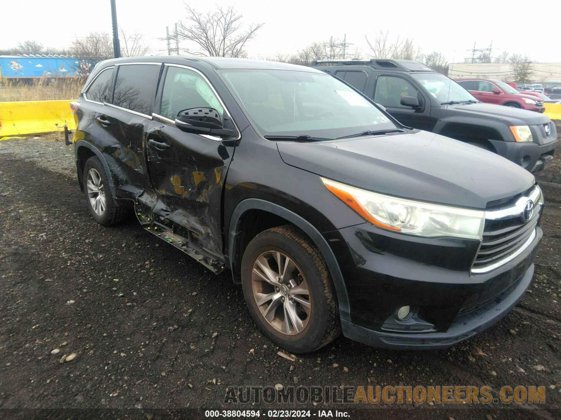 5TDBKRFH8FS145460 TOYOTA HIGHLANDER 2015