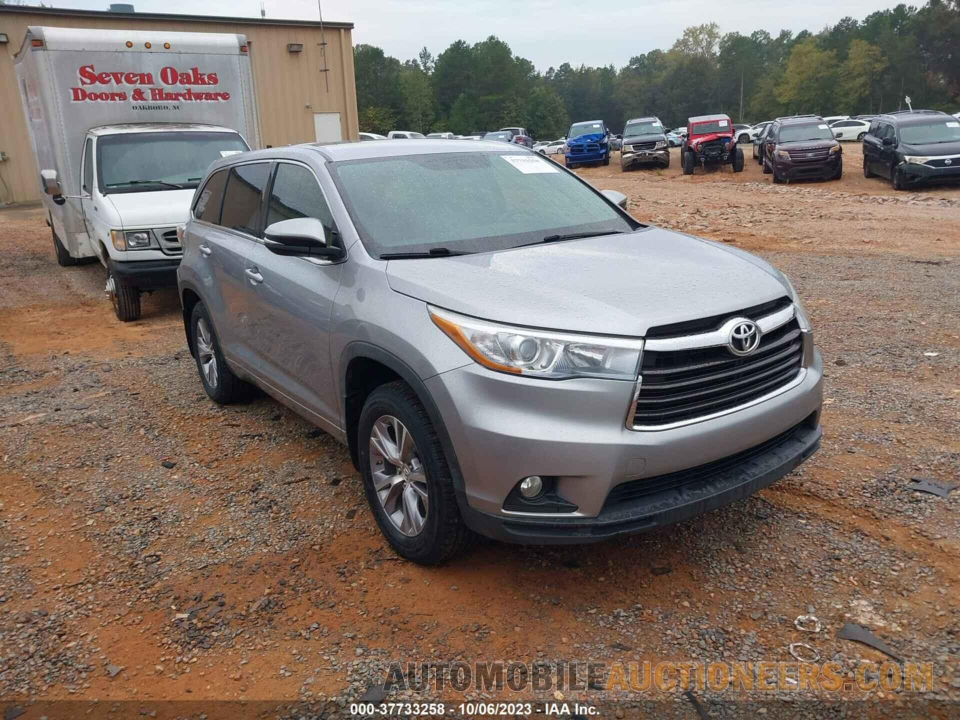 5TDBKRFH8FS151243 TOYOTA HIGHLANDER 2015