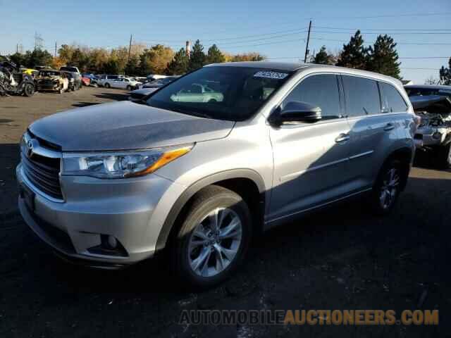 5TDBKRFH8FS160850 TOYOTA HIGHLANDER 2015