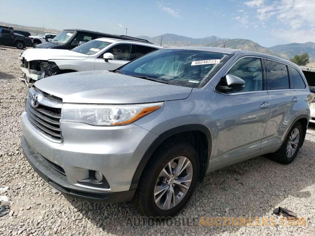 5TDBKRFH8FS161321 TOYOTA HIGHLANDER 2015