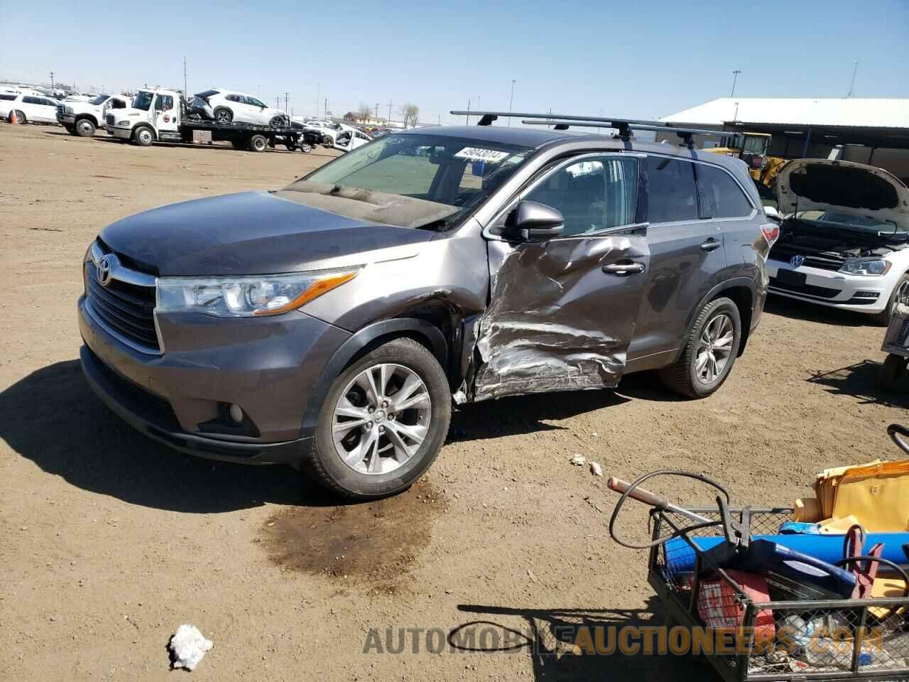 5TDBKRFH8FS167863 TOYOTA HIGHLANDER 2015