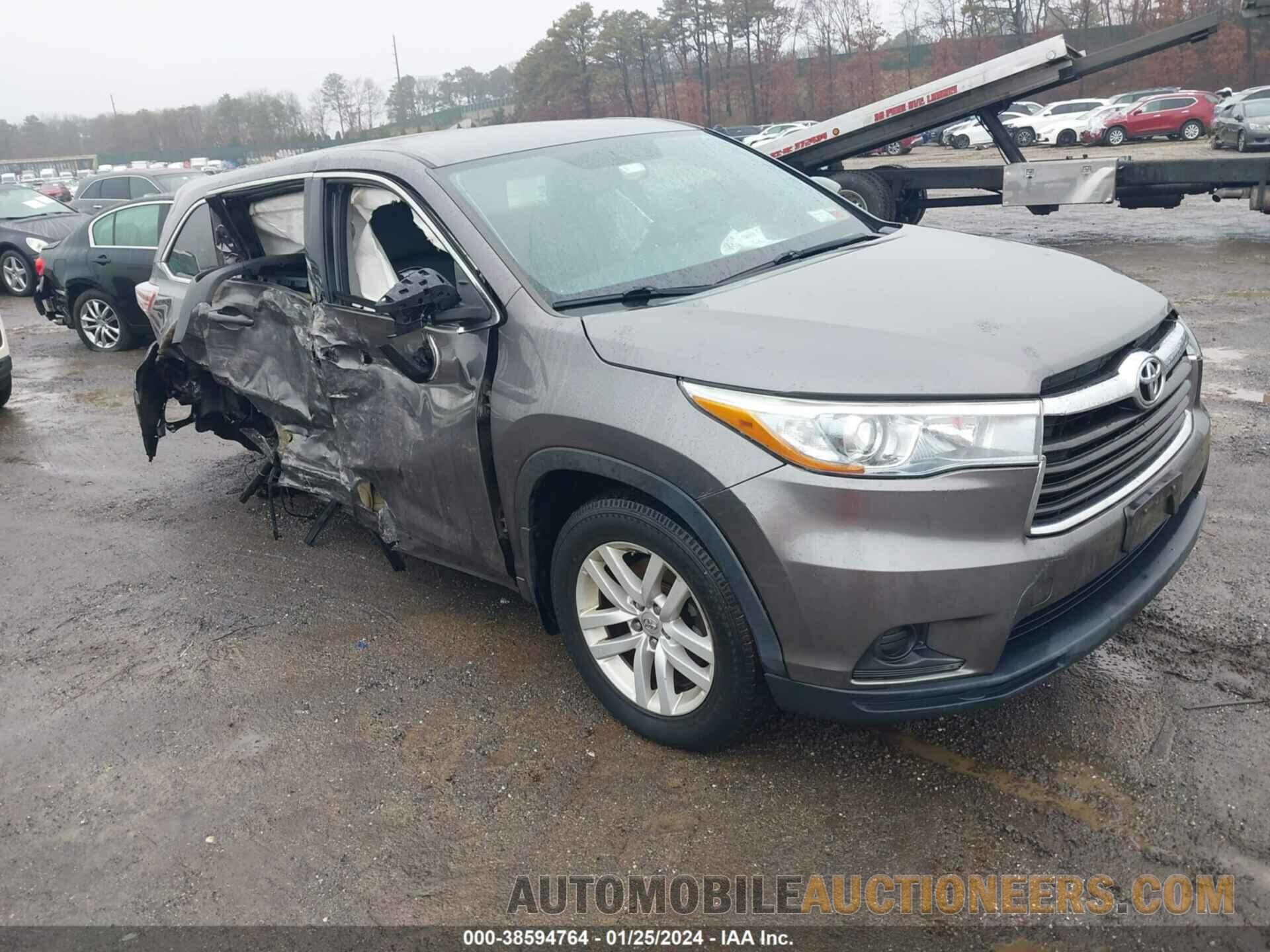 5TDBKRFH8FS172691 TOYOTA HIGHLANDER 2015