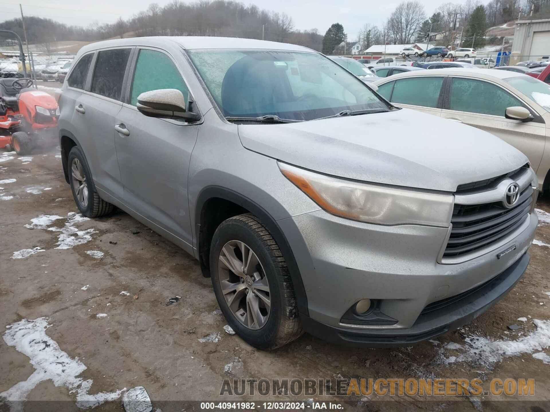 5TDBKRFH8FS173680 TOYOTA HIGHLANDER 2015