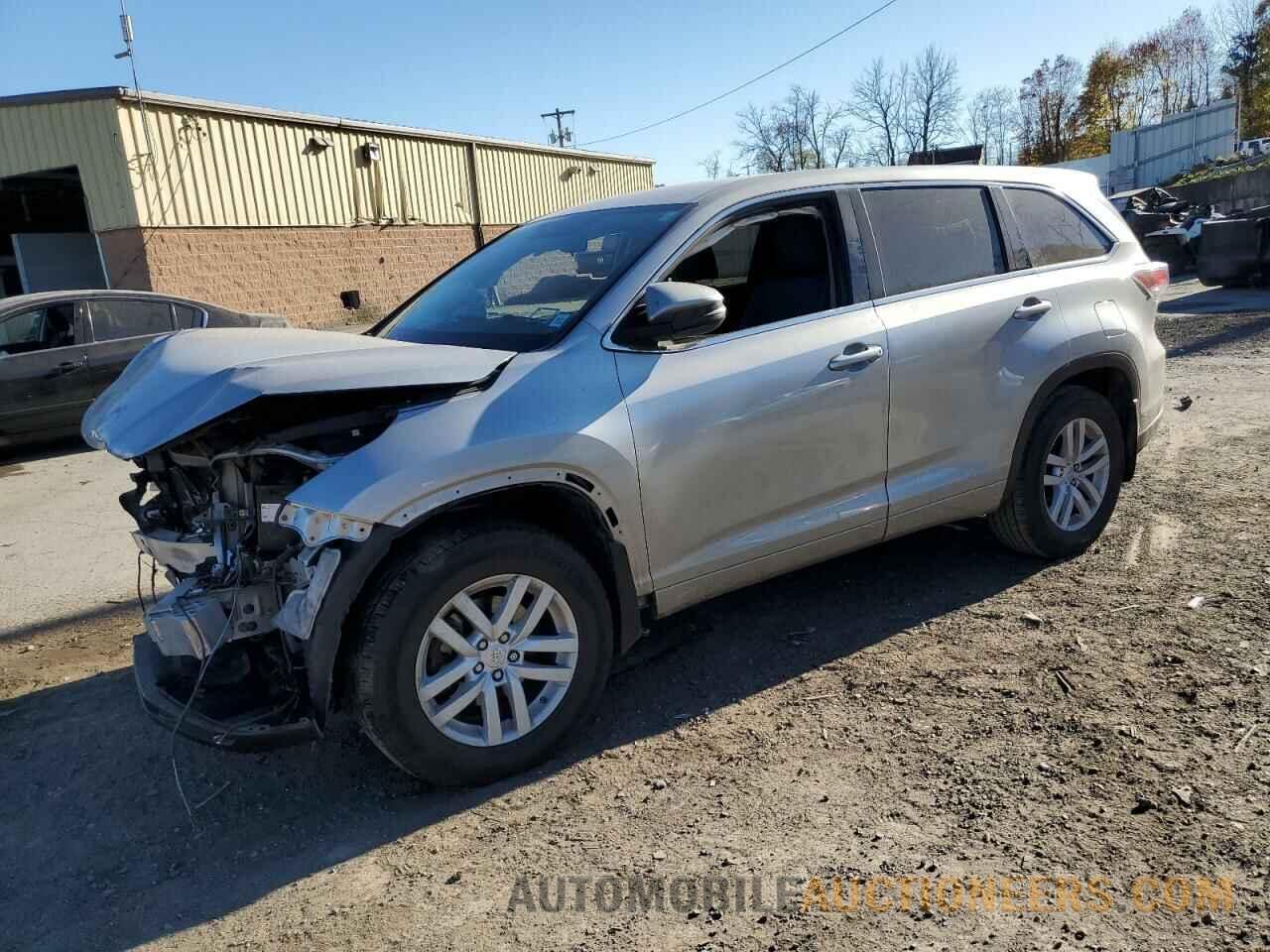 5TDBKRFH8FS182492 TOYOTA HIGHLANDER 2015