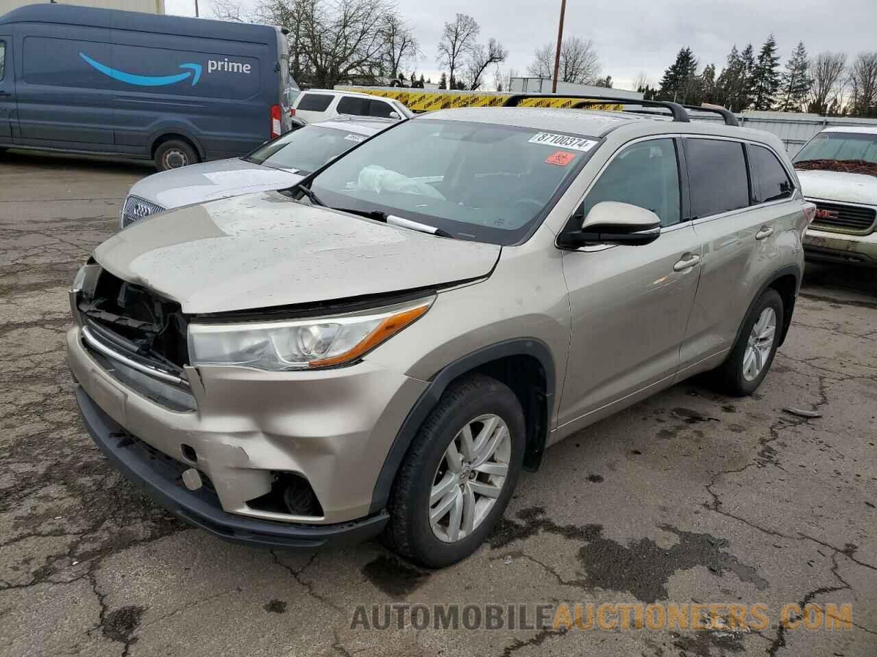 5TDBKRFH8FS202336 TOYOTA HIGHLANDER 2015