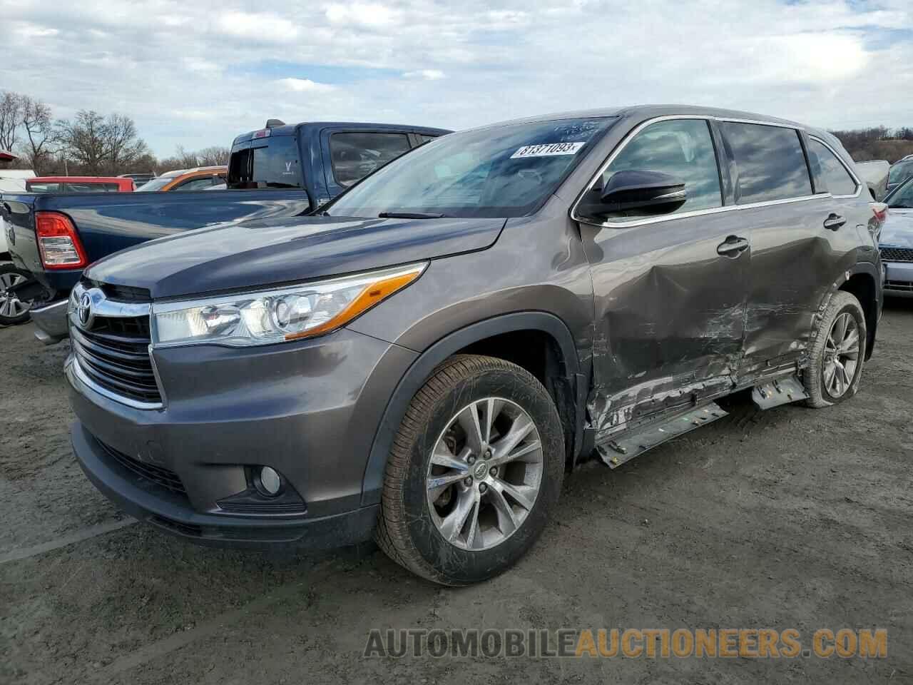 5TDBKRFH8FS203342 TOYOTA HIGHLANDER 2015