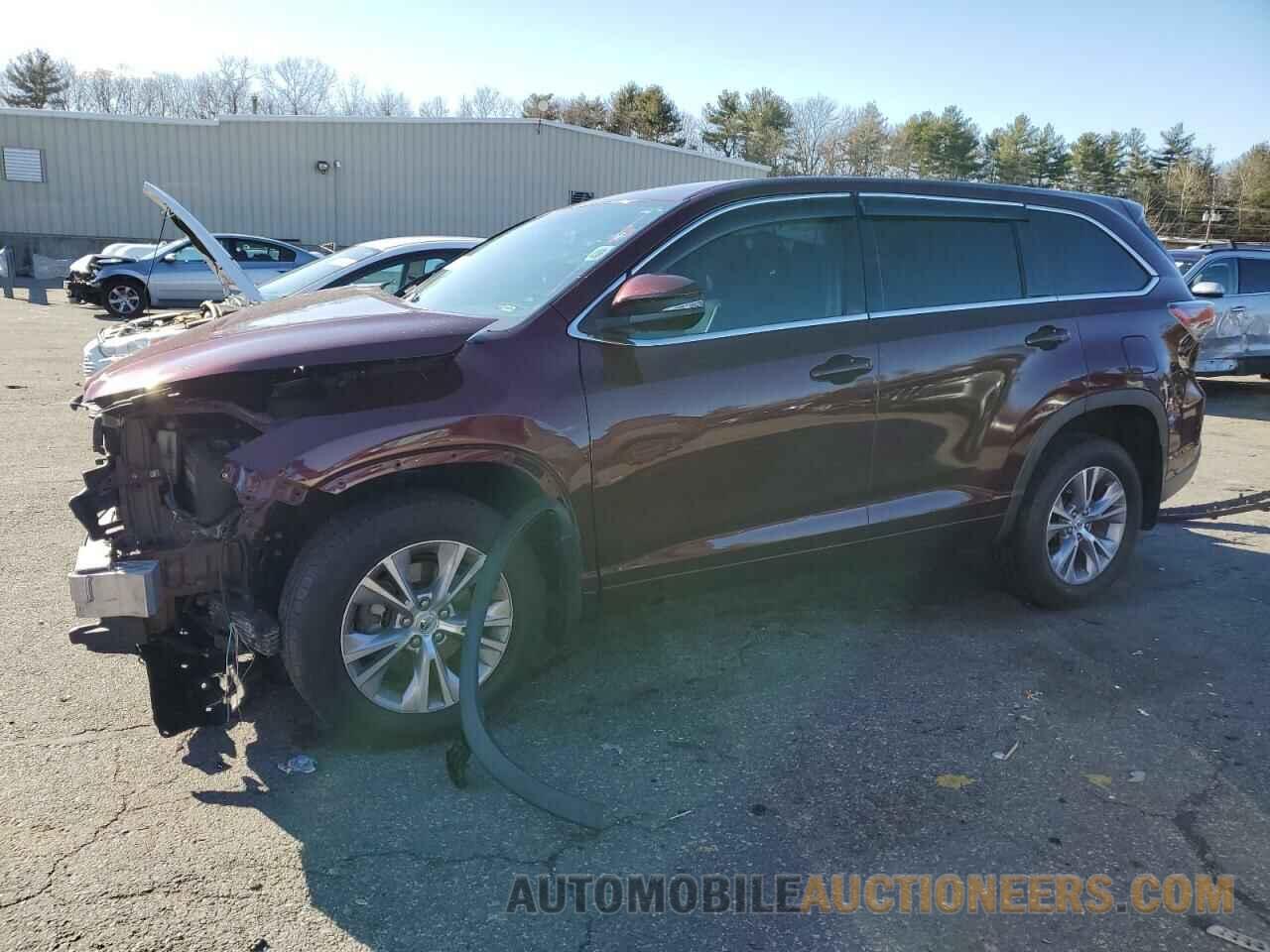 5TDBKRFH8GS238562 TOYOTA HIGHLANDER 2016