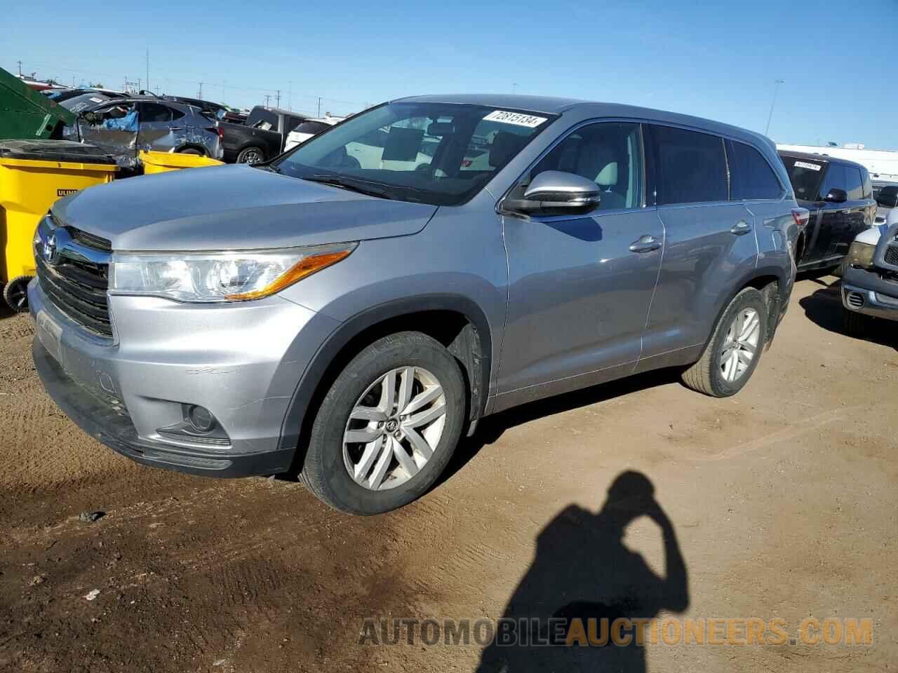 5TDBKRFH8GS244507 TOYOTA HIGHLANDER 2016