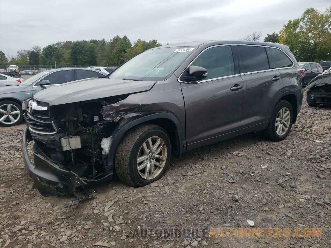 5TDBKRFH8GS245902 TOYOTA HIGHLANDER 2016