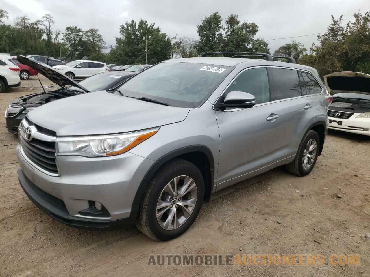 5TDBKRFH8GS292766 TOYOTA HIGHLANDER 2016