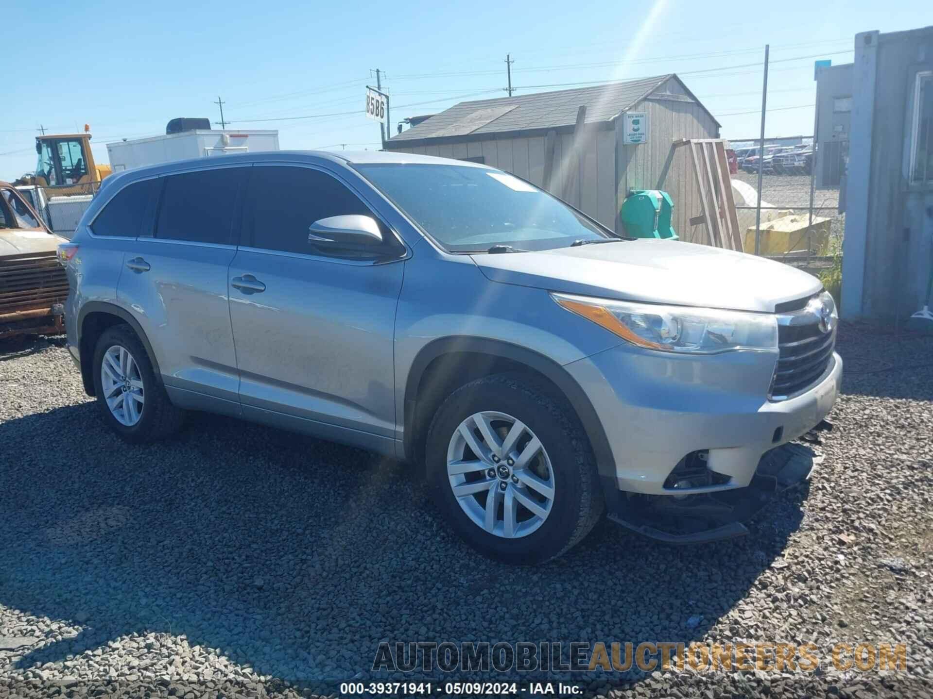 5TDBKRFH8GS304947 TOYOTA HIGHLANDER 2016