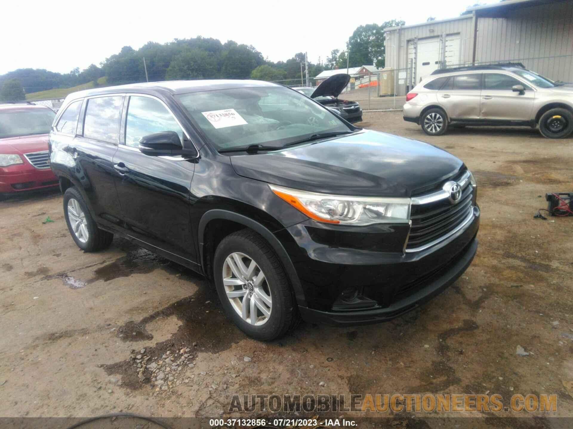 5TDBKRFH8GS309999 TOYOTA HIGHLANDER 2016