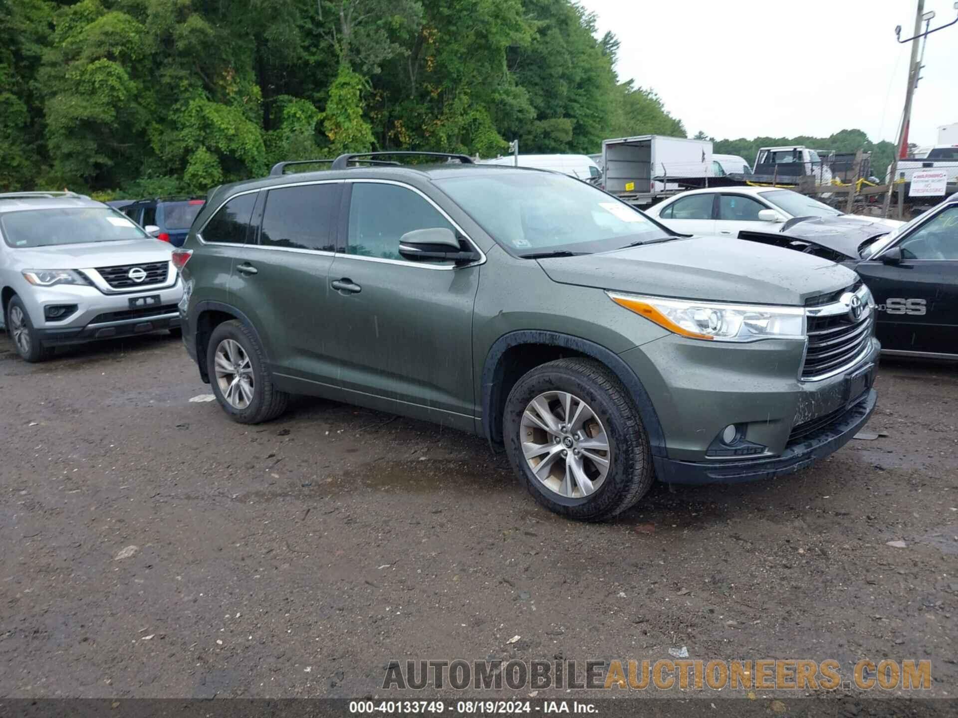 5TDBKRFH8GS318511 TOYOTA HIGHLANDER 2016