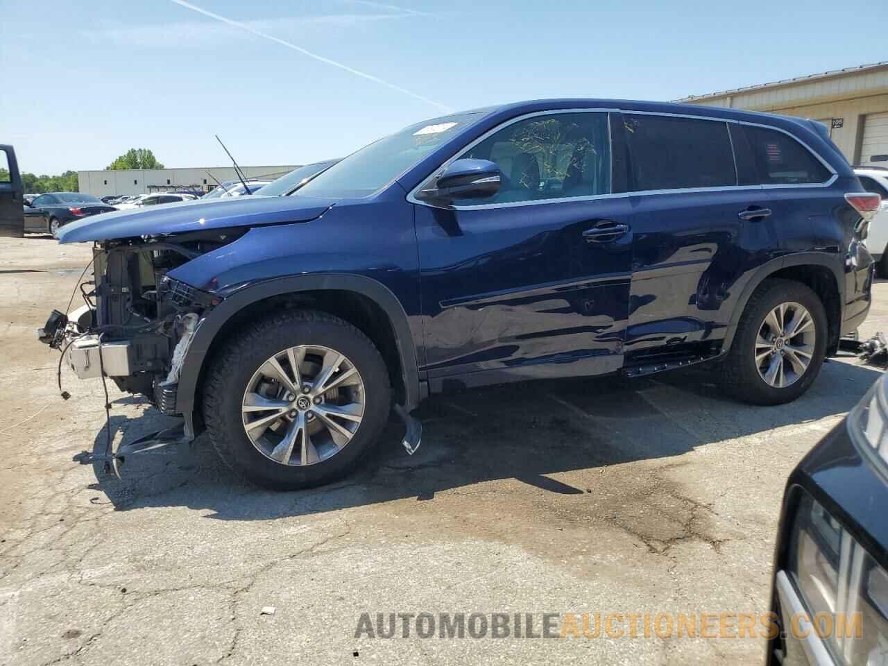 5TDBKRFH8GS346096 TOYOTA HIGHLANDER 2016