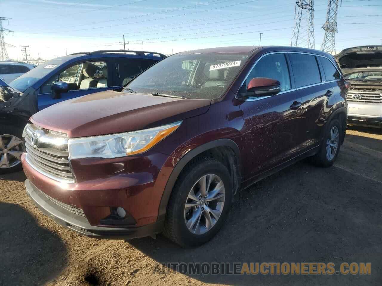 5TDBKRFH9ES023561 TOYOTA HIGHLANDER 2014