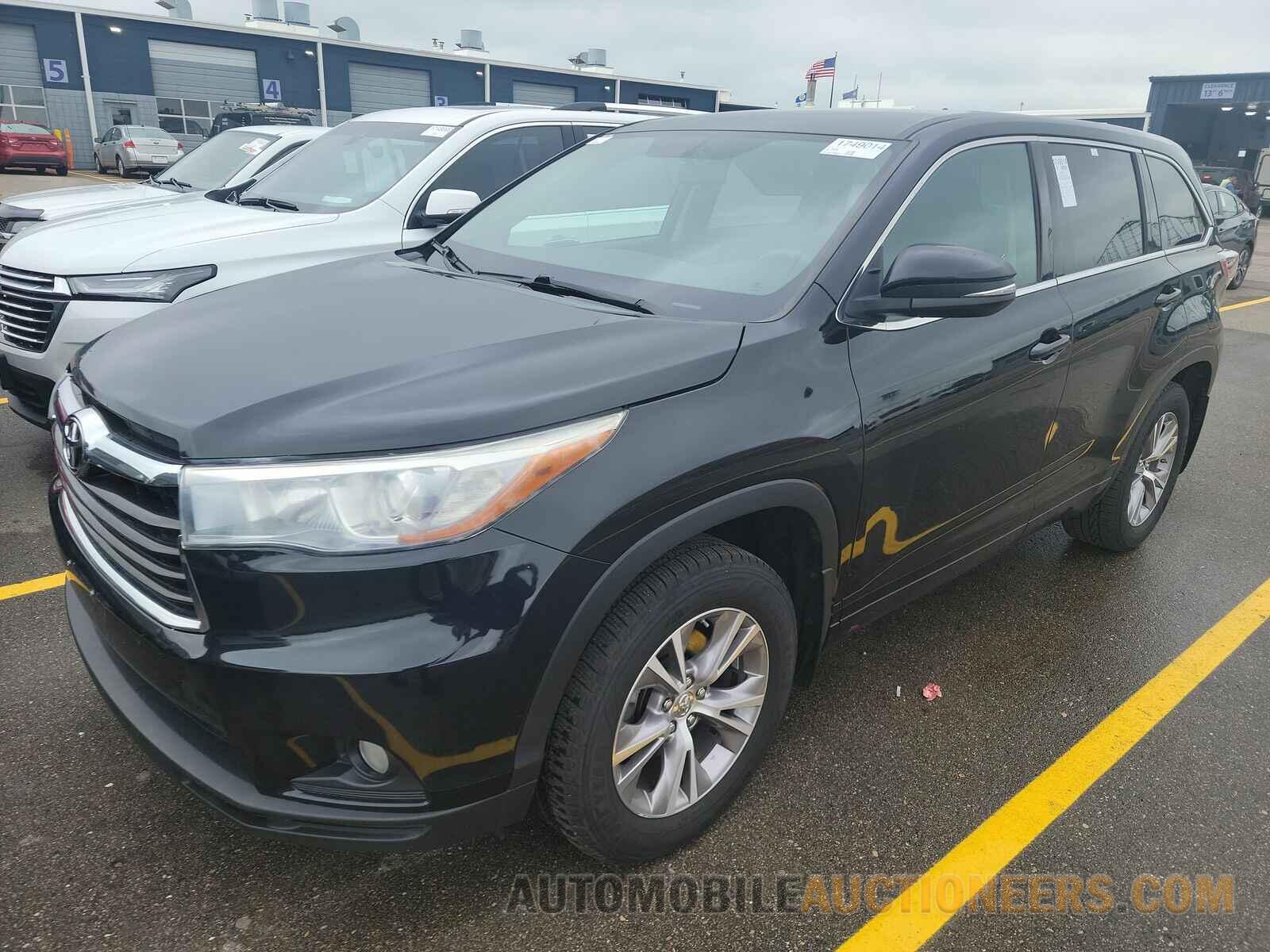 5TDBKRFH9FS150294 Toyota Highlander 2015