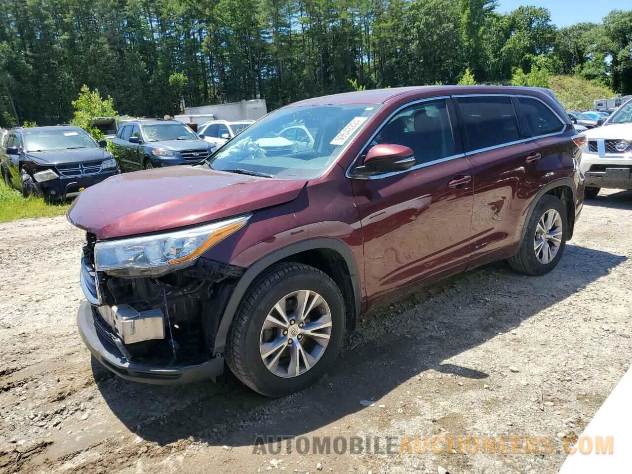 5TDBKRFH9FS157519 TOYOTA HIGHLANDER 2015