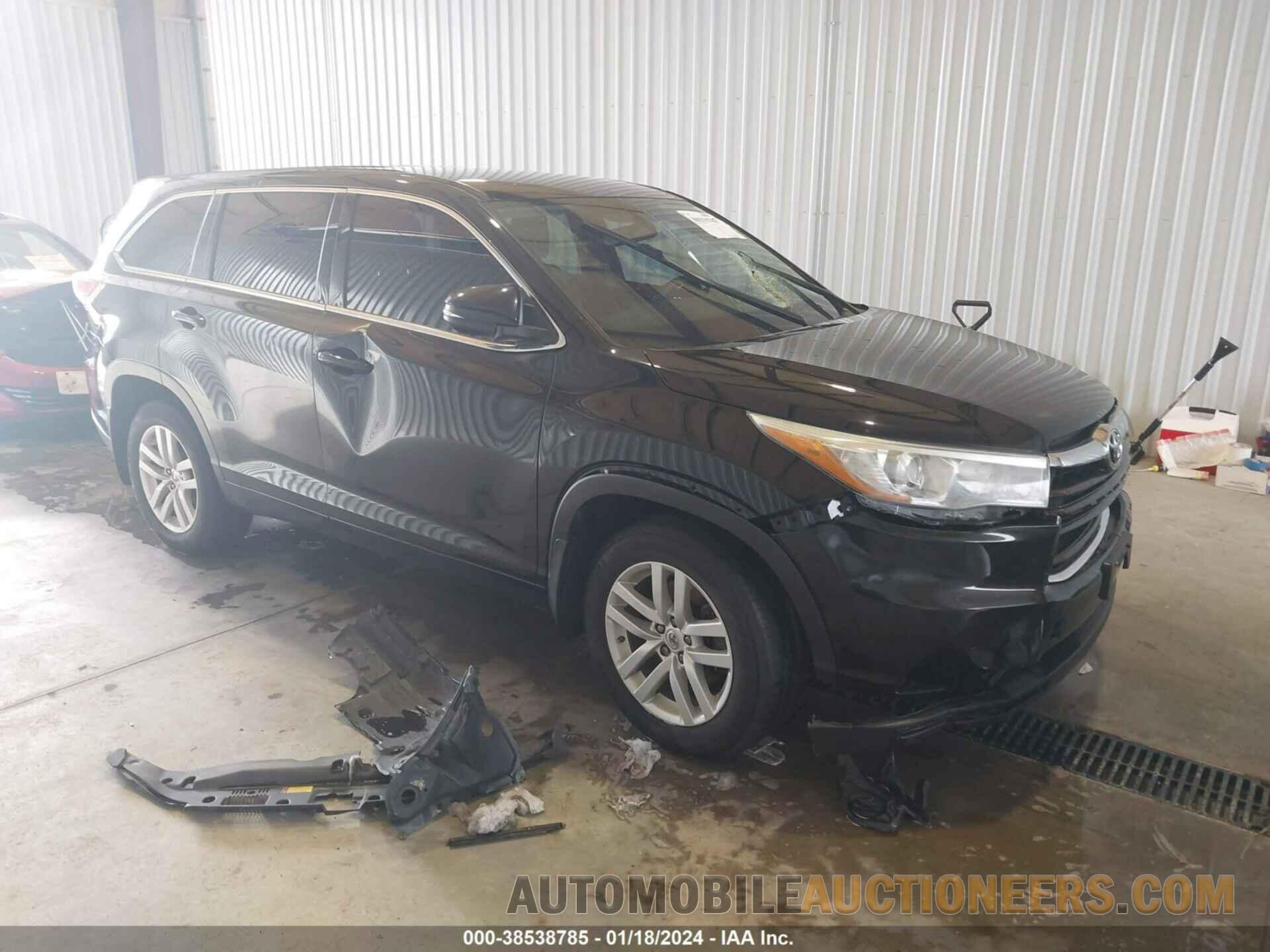 5TDBKRFH9FS170044 TOYOTA HIGHLANDER 2015