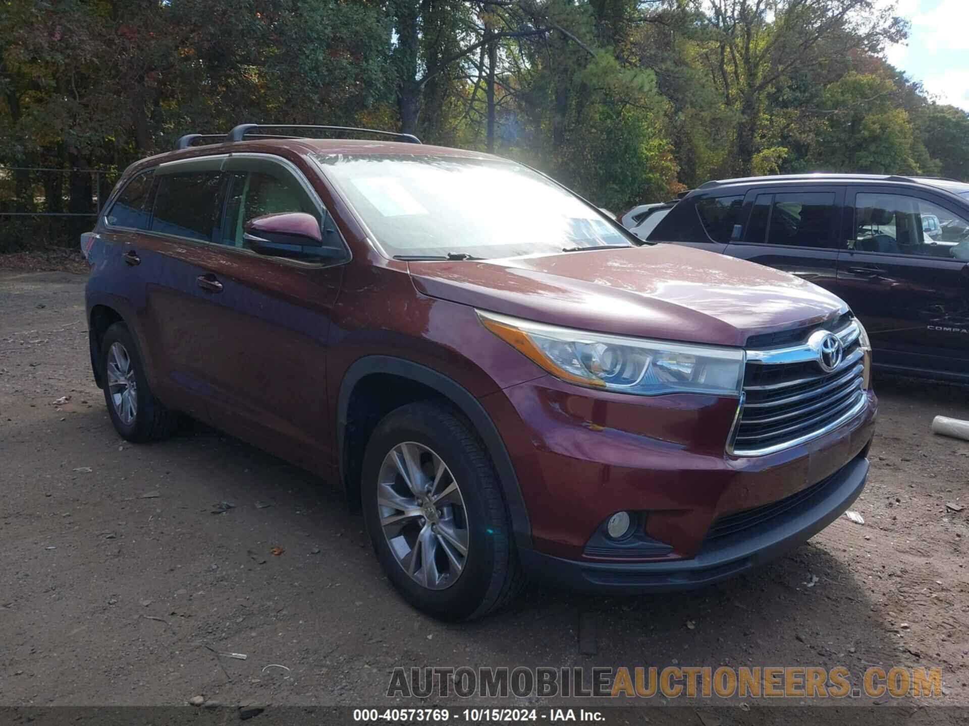 5TDBKRFH9FS178564 TOYOTA HIGHLANDER 2015