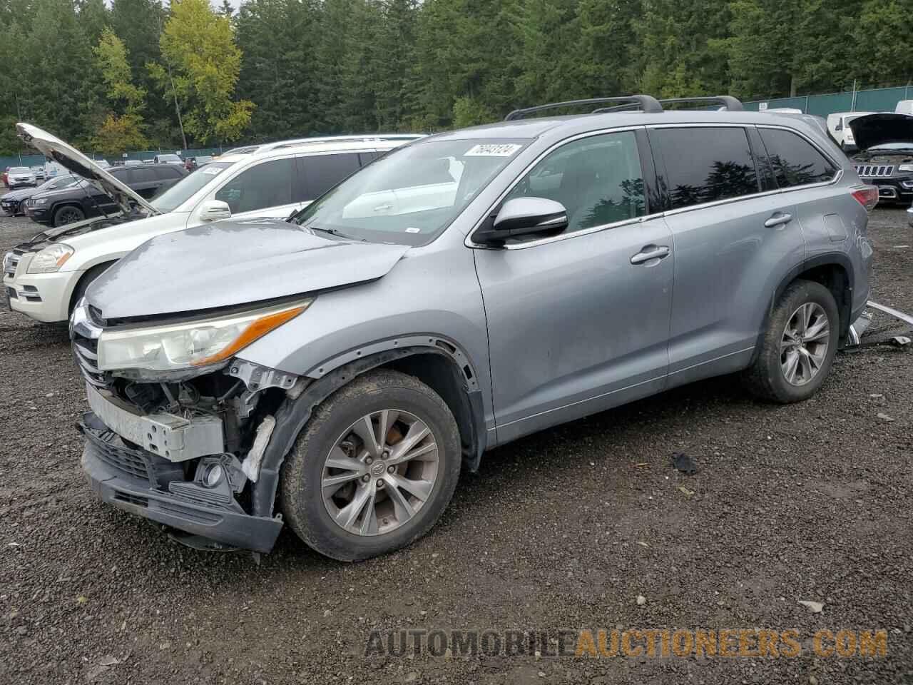 5TDBKRFH9FS206833 TOYOTA HIGHLANDER 2015