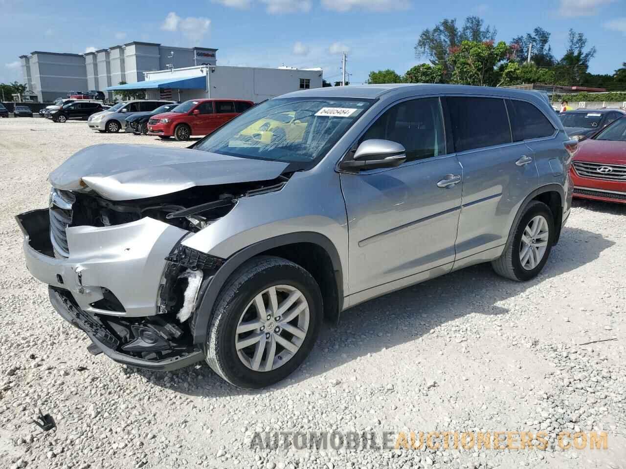 5TDBKRFH9FS207870 TOYOTA HIGHLANDER 2015