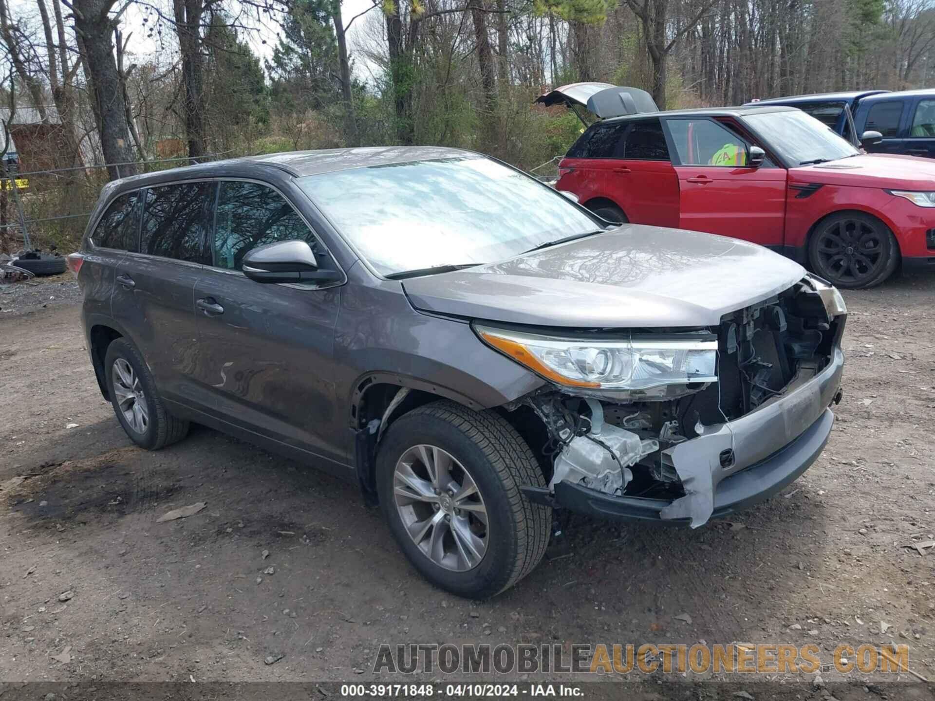 5TDBKRFH9FS213457 TOYOTA HIGHLANDER 2015