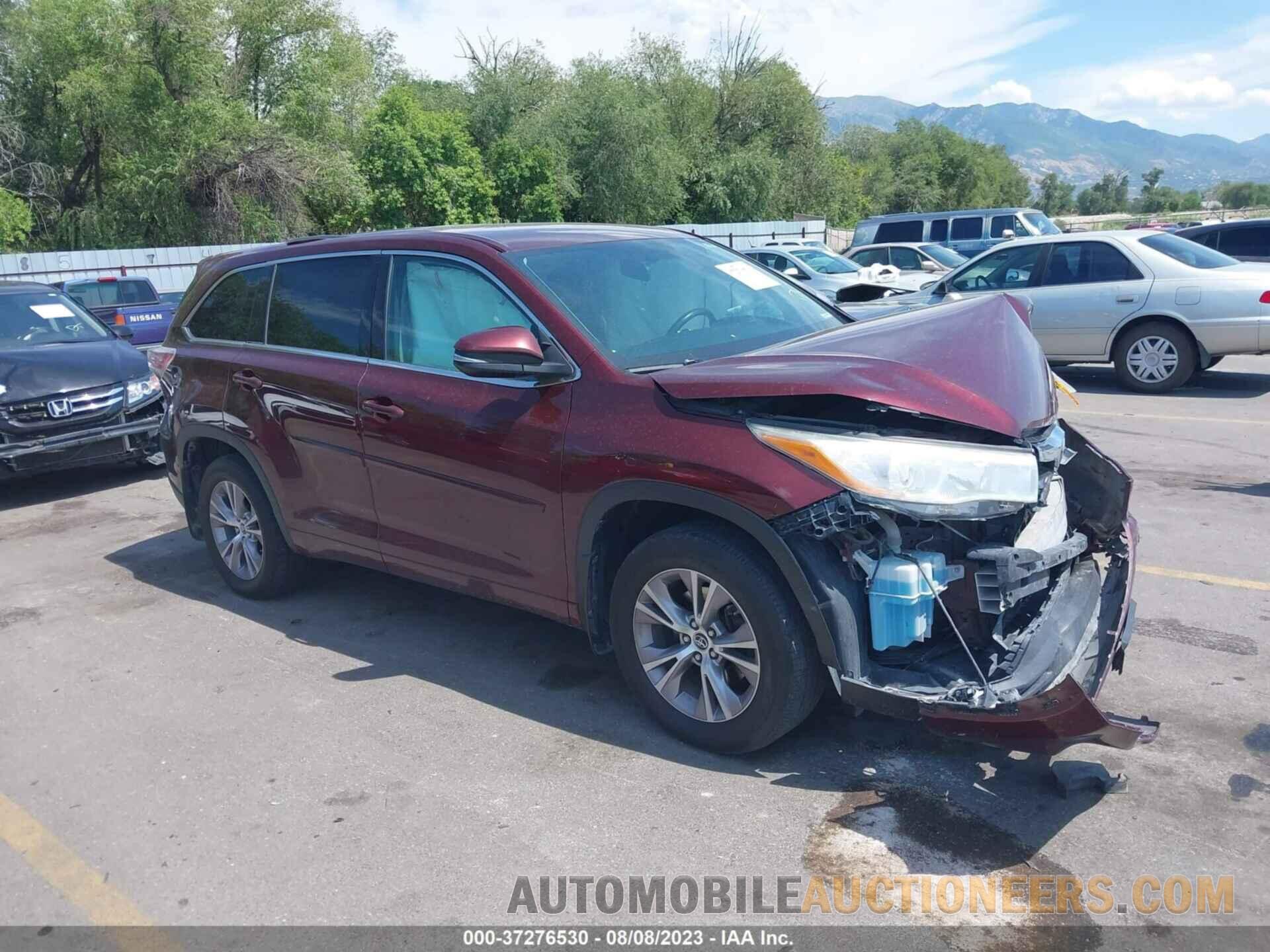 5TDBKRFH9GS250218 TOYOTA HIGHLANDER 2016