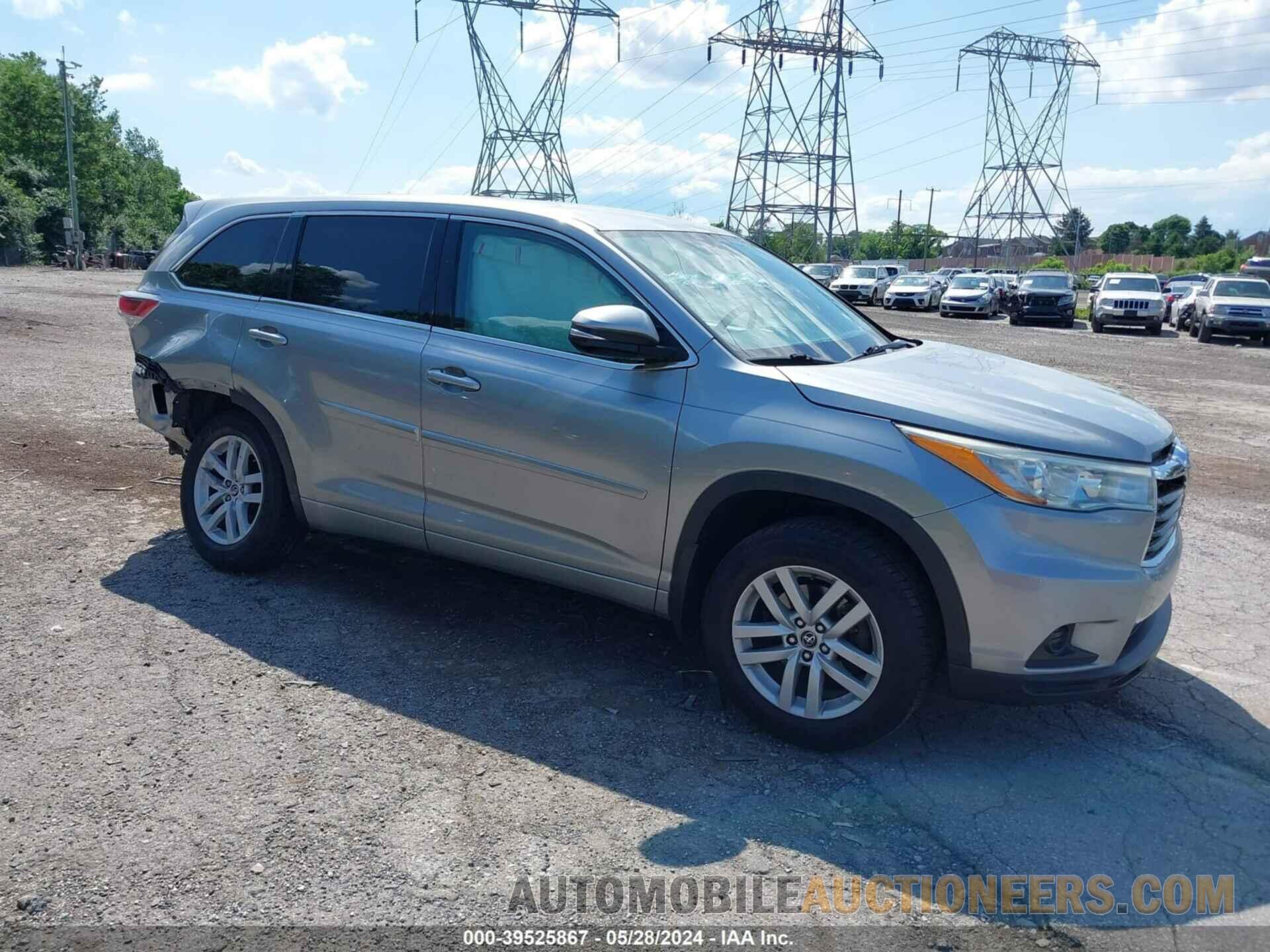 5TDBKRFH9GS271196 TOYOTA HIGHLANDER 2016