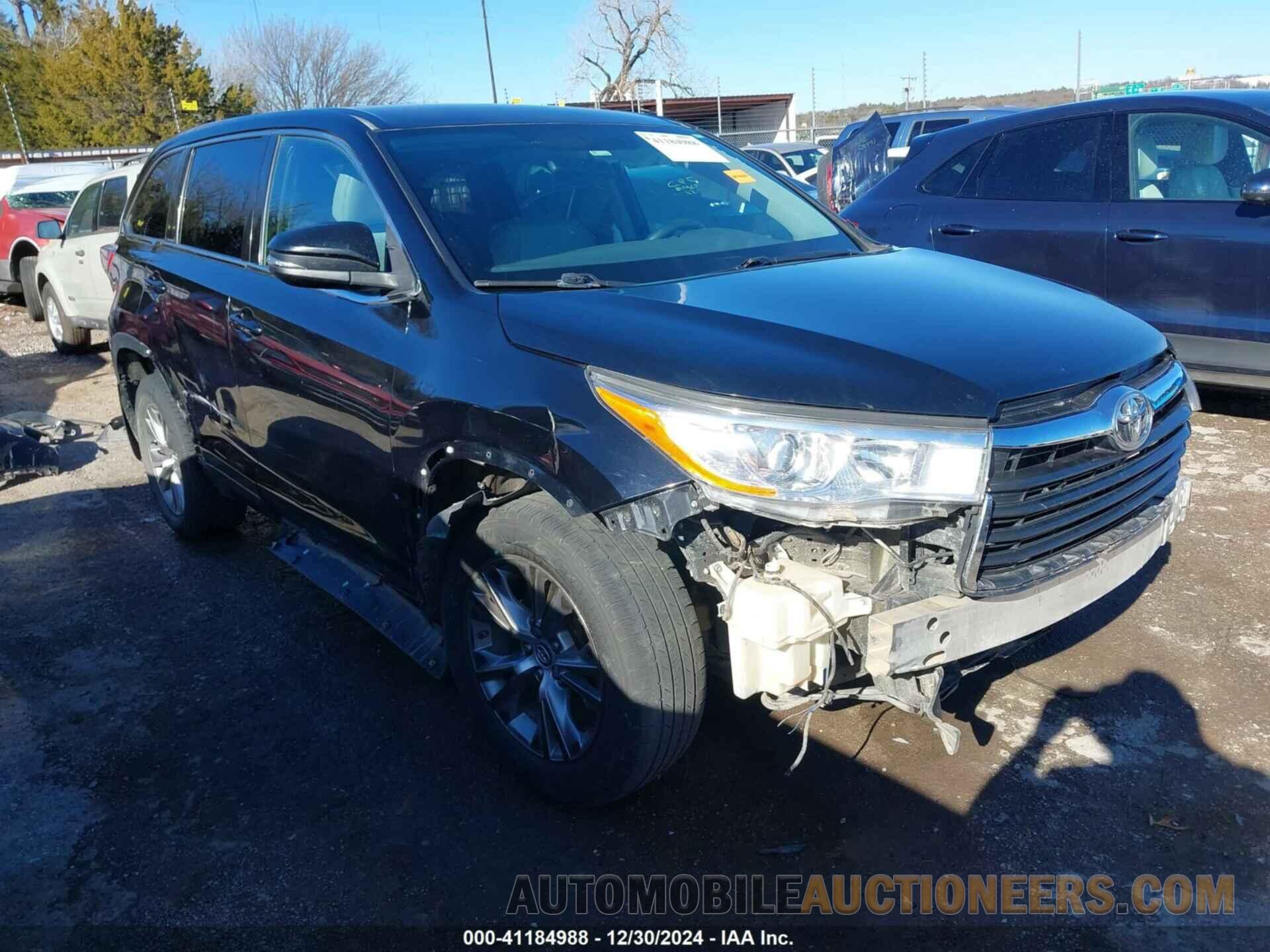 5TDBKRFH9GS287964 TOYOTA HIGHLANDER 2016